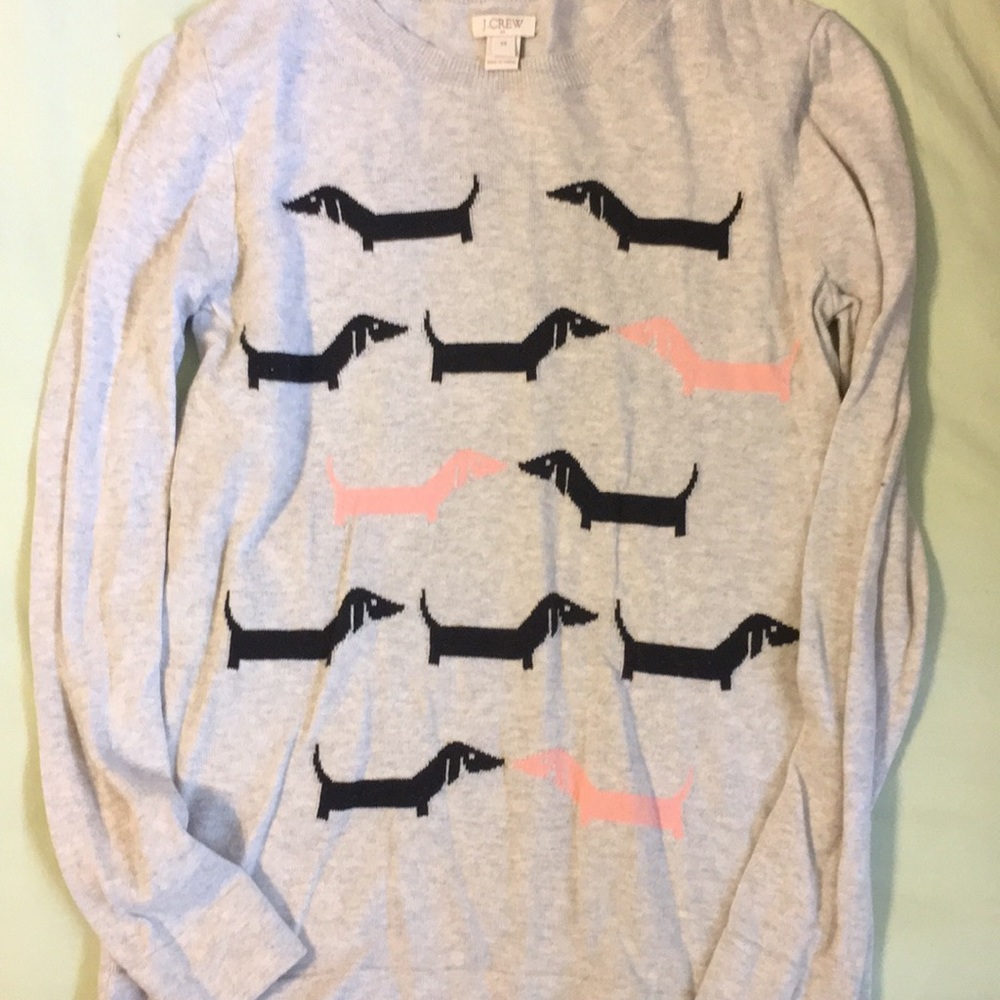 J. Crew dog sweater xs